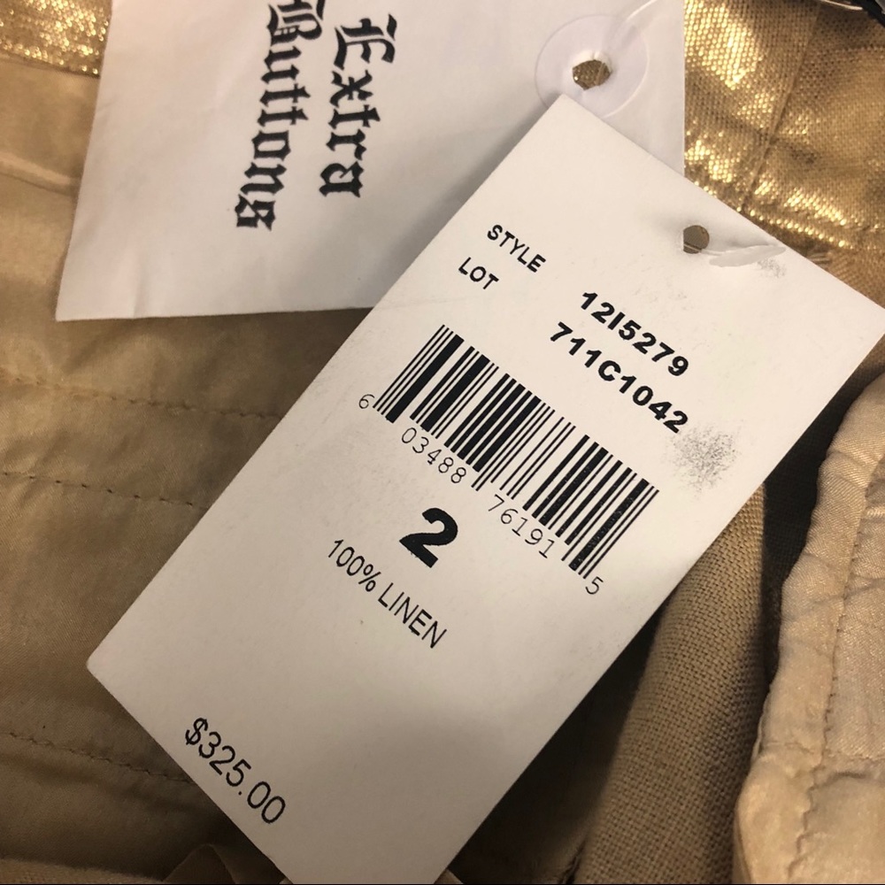 NWT Black Label Ralph Lauren Linen Shorts sz 2 - Picture 5 of 7